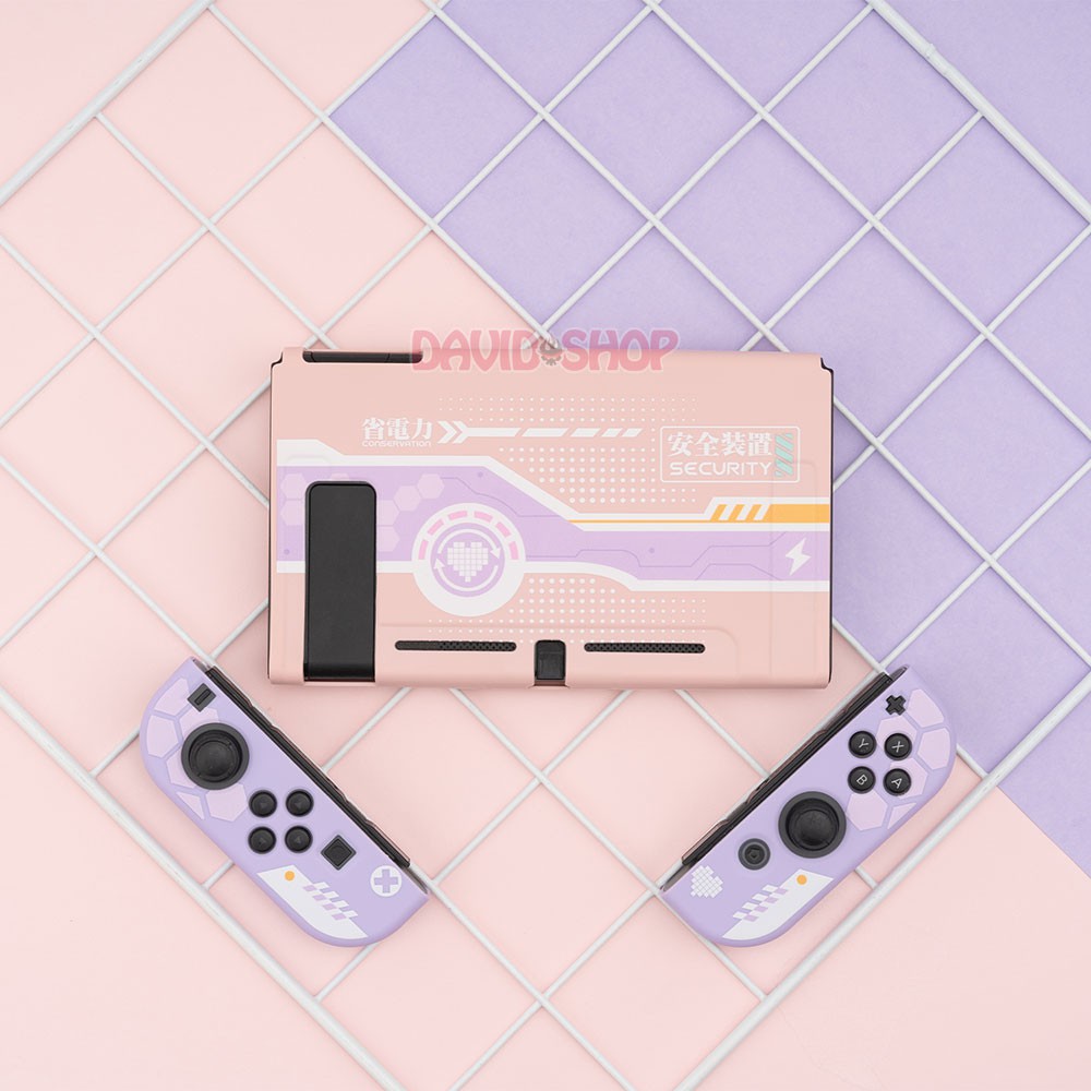 Ốp lưng + case Joy-Con chủ đề Fast Charge Girl nhựa TPU dẻo cao cấp hãng Geekshare cho Nintendo Switch