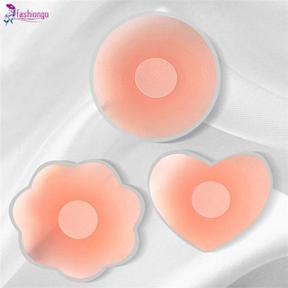 FA 1 Pair Women Disposable Nipple Cover Invisible Silicone Adhesive Pastie Pad Intimate Bra