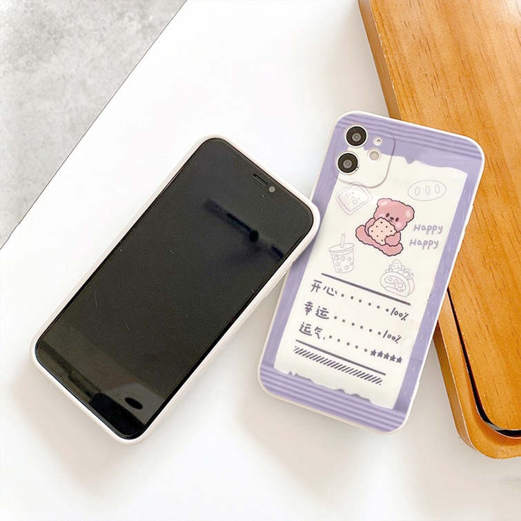 Ốp lưng iphone vỏ kẹo nền bóng thỏ dâu gấu tím no1 6/6splus/7/7plus/8/8plus/x/xr/xs/11/12/13/14/pro/max/plus/promax