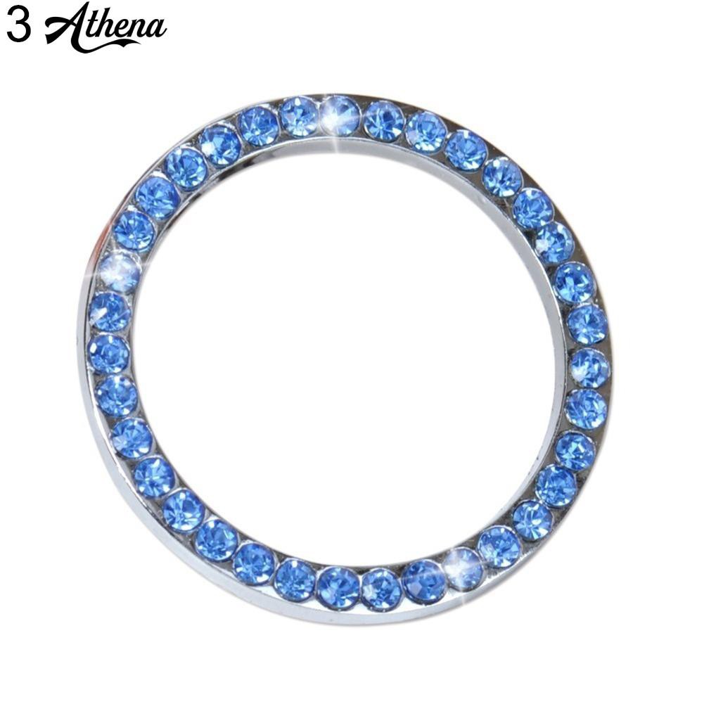 Móc Khóa Vòng Pha Lê Có Đèn Trang Trí Xe Hơi Giá Đỡ