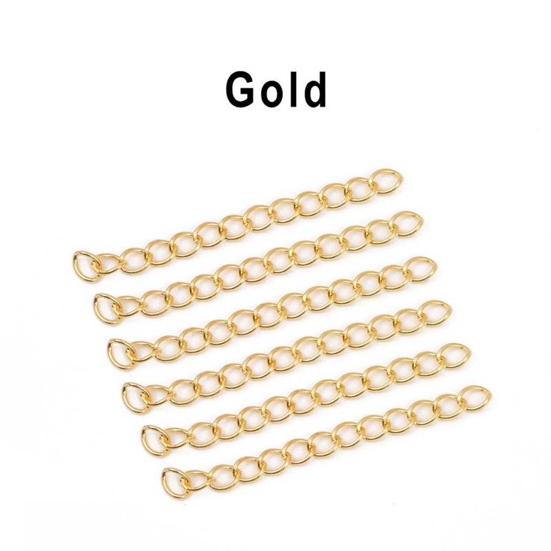 10 móc nối tăng đơ dài cho phụ kiện nữ trang handmade