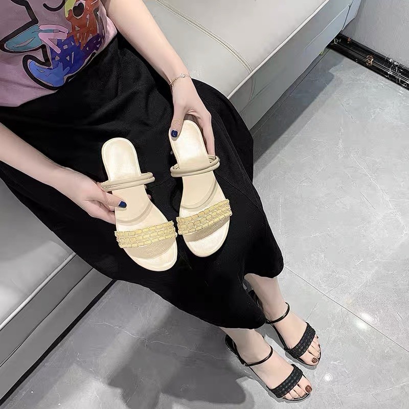 (ORDER) Sandal 3cm quai kép đi 2 kiểu BIG SIZE 35-42