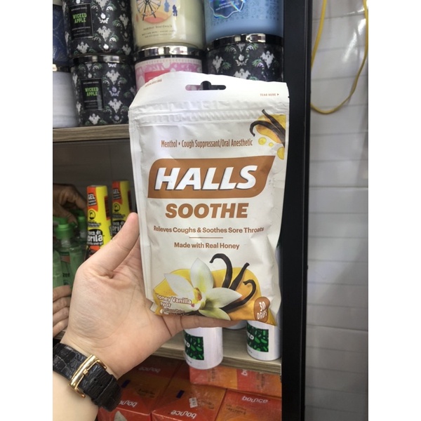 Kẹo HALLS ngậm giảm đau họng và ho đủ vị