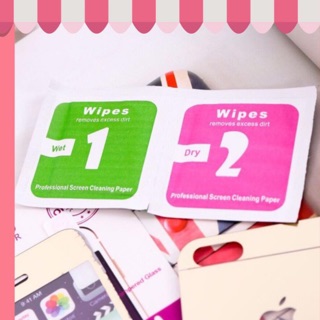 Combo 10 Miếng lau kính 1 lau ướt 2 lau khô , lau sạch bụi bẩn trên điện thoại