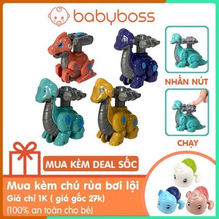 Đồ chơi vui nhộn khủng long tinh nghịch đáng yêu cho bé chạy dây cót - babyboss