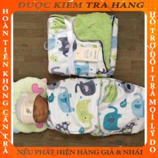 Ủ kén thu đông lông cừu Carter siêu ấm cho bé vokhai