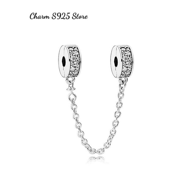 charm pan khoá chặn xích nhiều loại bạc s925