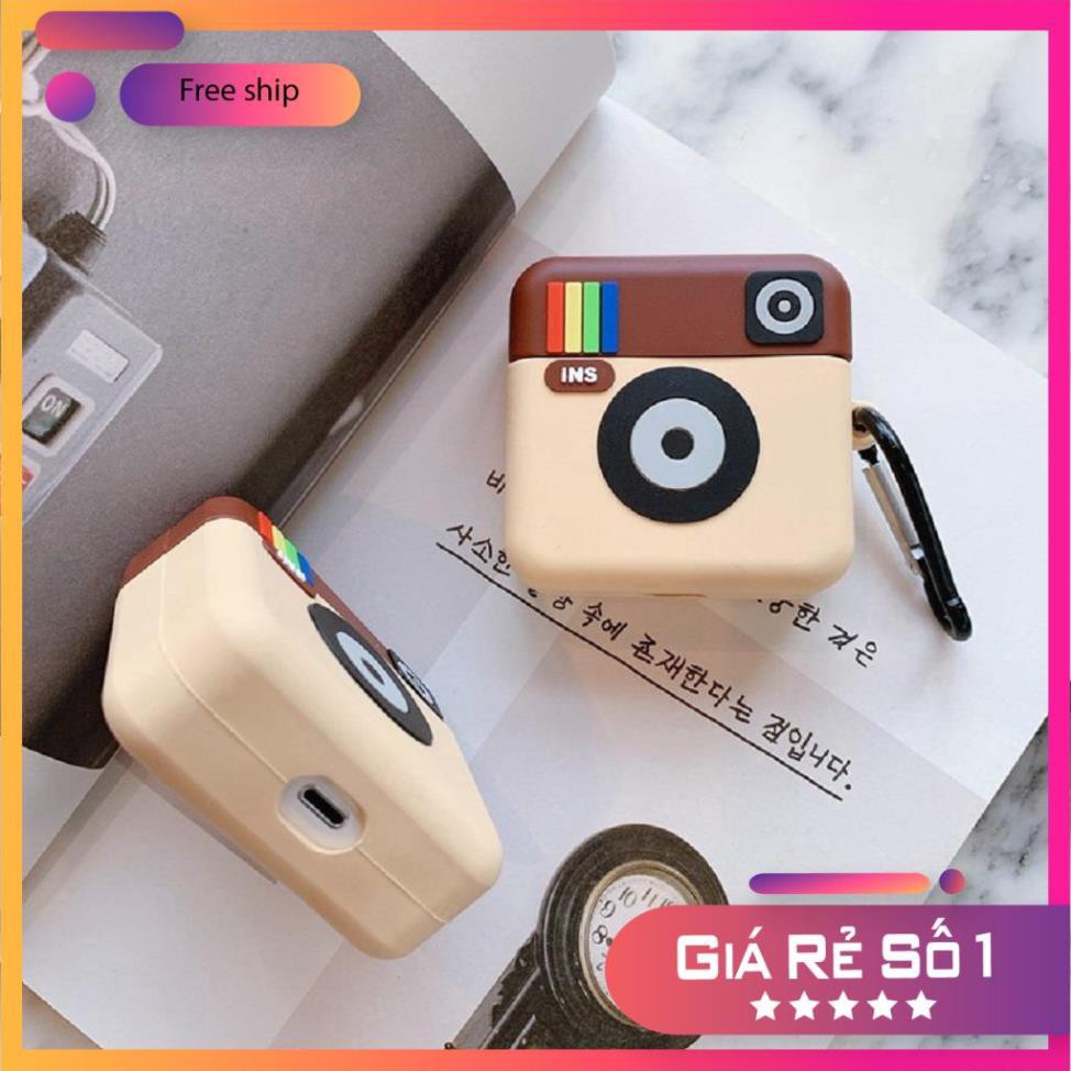 Airpods Case ⚡Freeship ⚡ VỎ BỌC AIRPODS INSTAGRAM Cho Tai Nghe Không Dây Airpods 1/ 2/ i12/ Pro