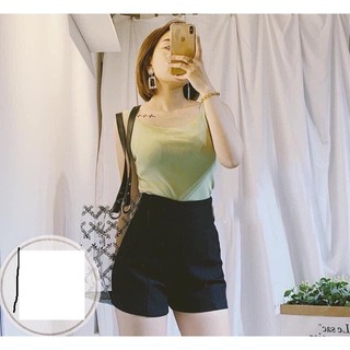 Quần short nữ cạp cao KHÓA CHÌM