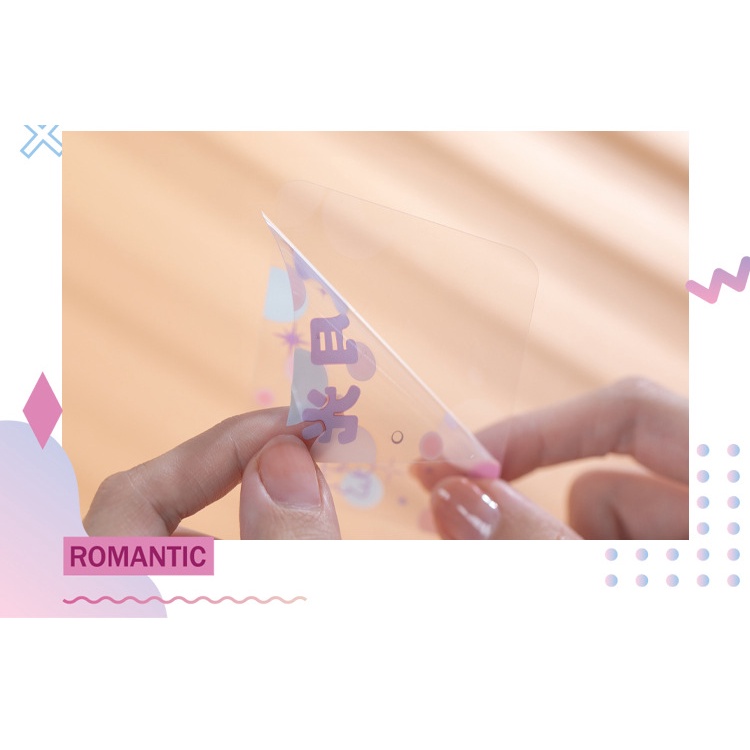 Hộp 30 tấm hình dán khổ lớn bằng nhựa PVC chống thấm