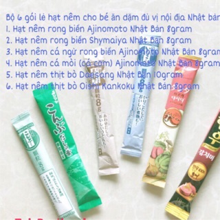 Set 6 thanh hạt nêm Nhật Bản