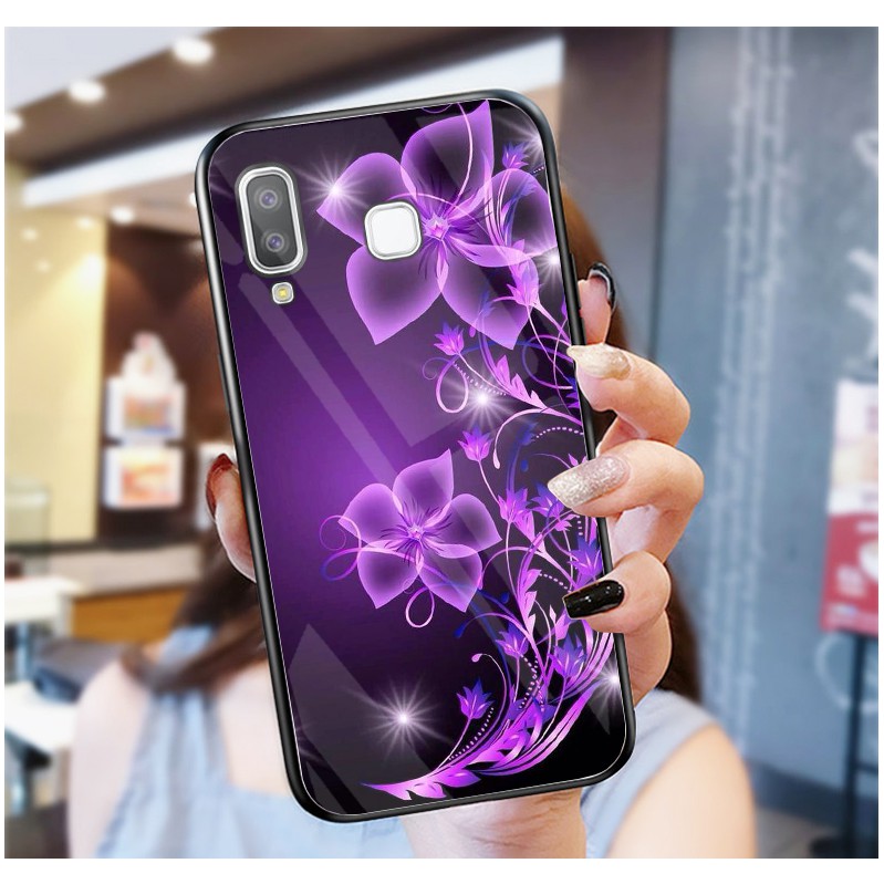Ốp Lưng SAMSUNG A8 Star mặt kính cường lực cao cấp
