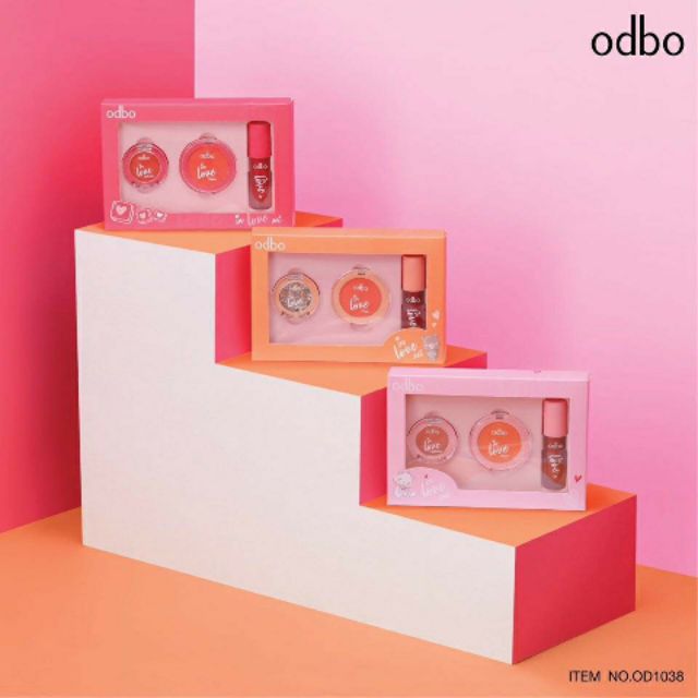 [Auth] Set 3 món trang điểm Odbo In Love Thái Lan