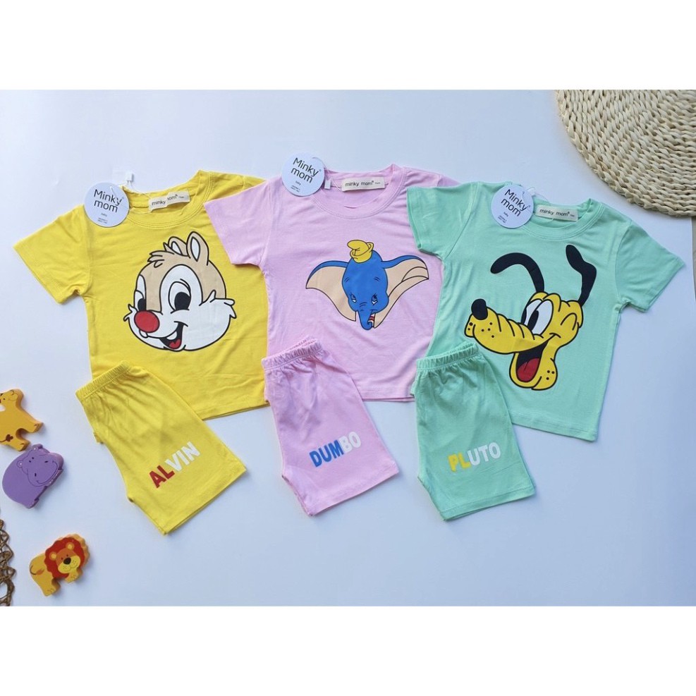 Bộ cộc tay cho bé  Bộ cộc tay DISNEY cho bé trai bé gái  chất thun lạnh cao cấp siêu mềm siêu mát