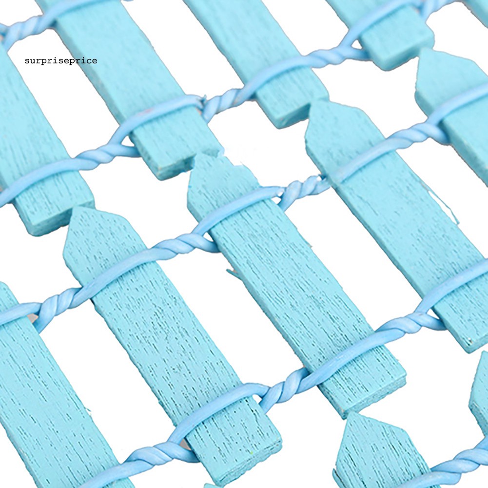 Bộ 5 mô hình hàng rào gỗ mini trang trí cảnh sân vườn