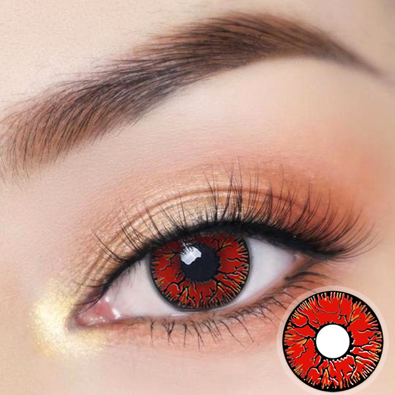 Cặp Kính Áp Tròng Calk Hóa Trang Nhân Vật Sharingan Uchiha Itachi Chất Lượng Cao