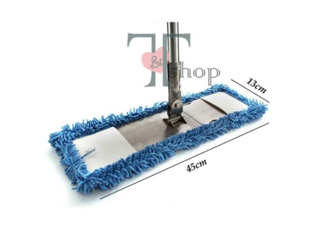 Tấm Lau Nhà Thay Thế San Hô 45cm Kiểu Cài Homeinno Vải Microfiber Nhiều Màu (KHÔNG CÂY LAU)