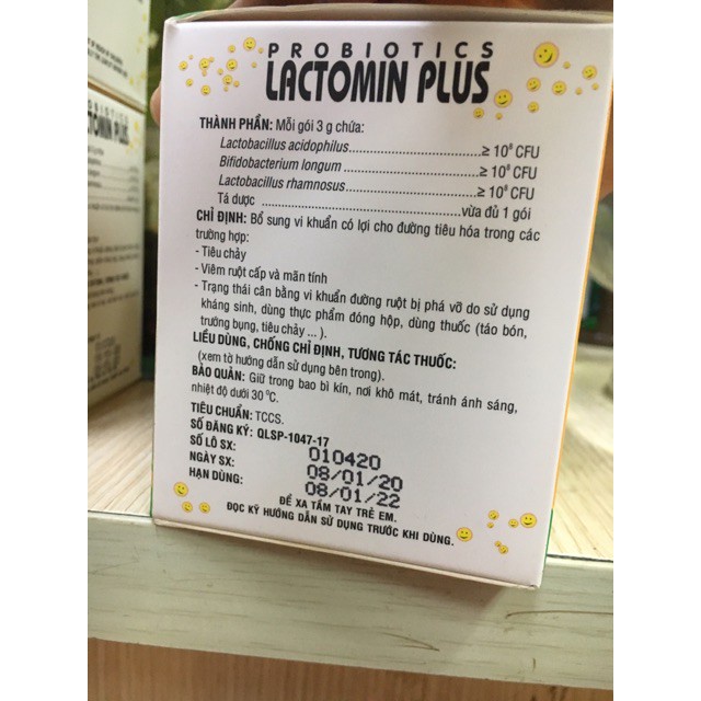 [Giá Gốc]Lactomin Plus – Men vi sinh Probiotics hỗ trợ đường tiêu hóa - 30 gói