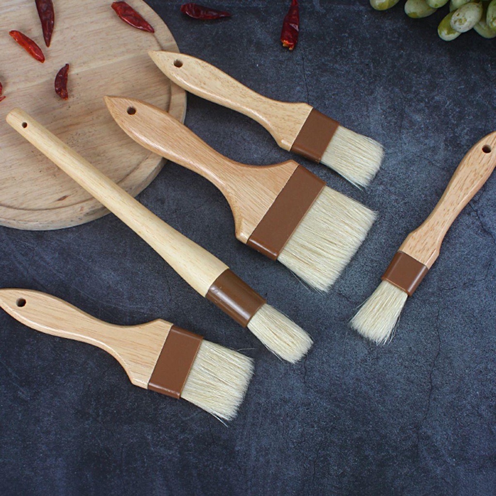 Cọ Phết Sốt Tay Cầm Gỗ Cho Đồ Nướng BBQ