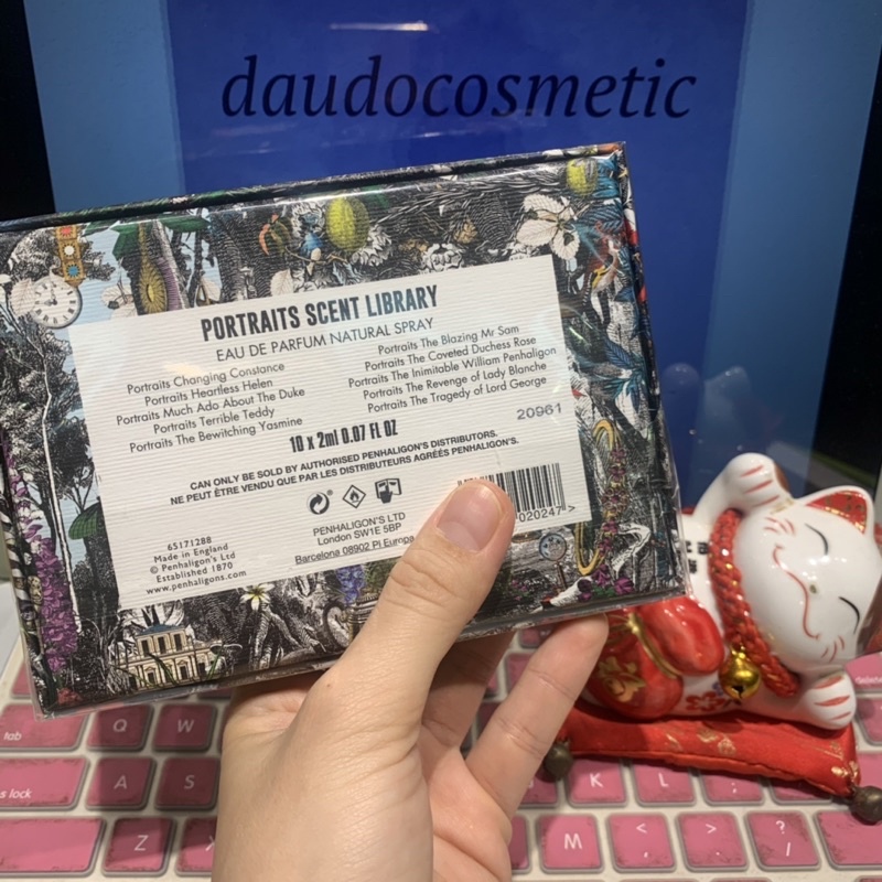 Set 10 vial Nước hoa Penhaligon’s Portraits Heartless Helen - Tragedy of Lord - Terrible Teddy EDP 2ml