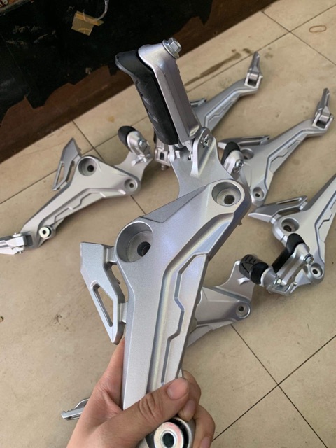 Gác chân nhôm full combo SF dành cho xe Msx đời củ lên đời mới , monkey bike gắn trực tiếp