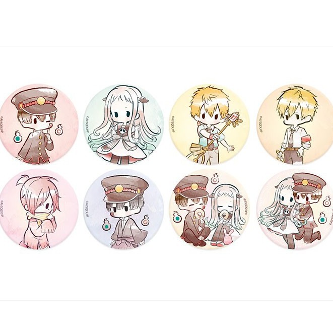 Huy hiệu cài áo in hình Jibaku Shounen Hanako-kun Ác Quỷ Trong Nhà Xí m02