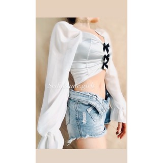 [ẢNH THẬT] ÁO CROPTOP TAY DÀI