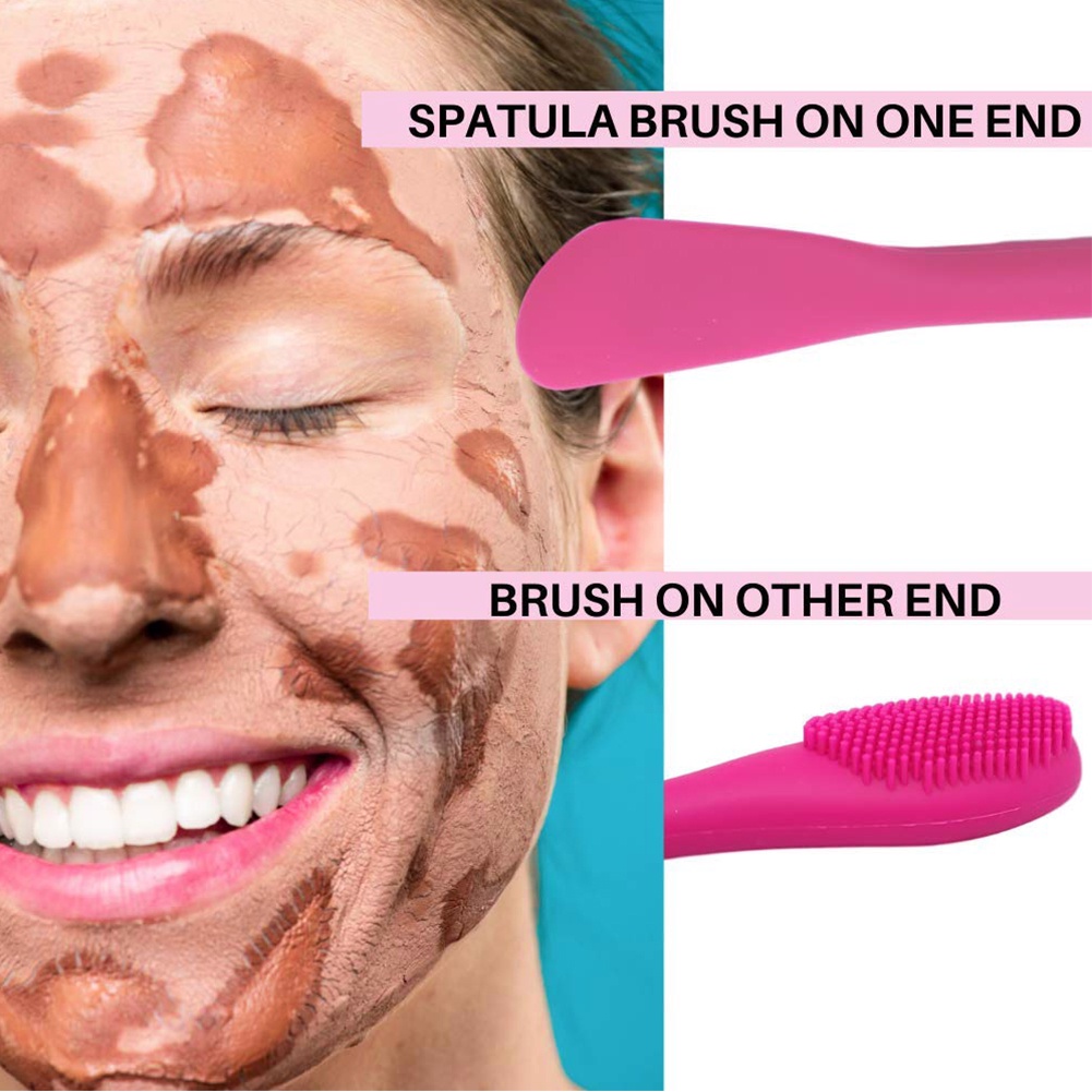 Cọ Silicone Hai Đầu Dùng Để Bôi Mặt Nạ Tiện Lợi