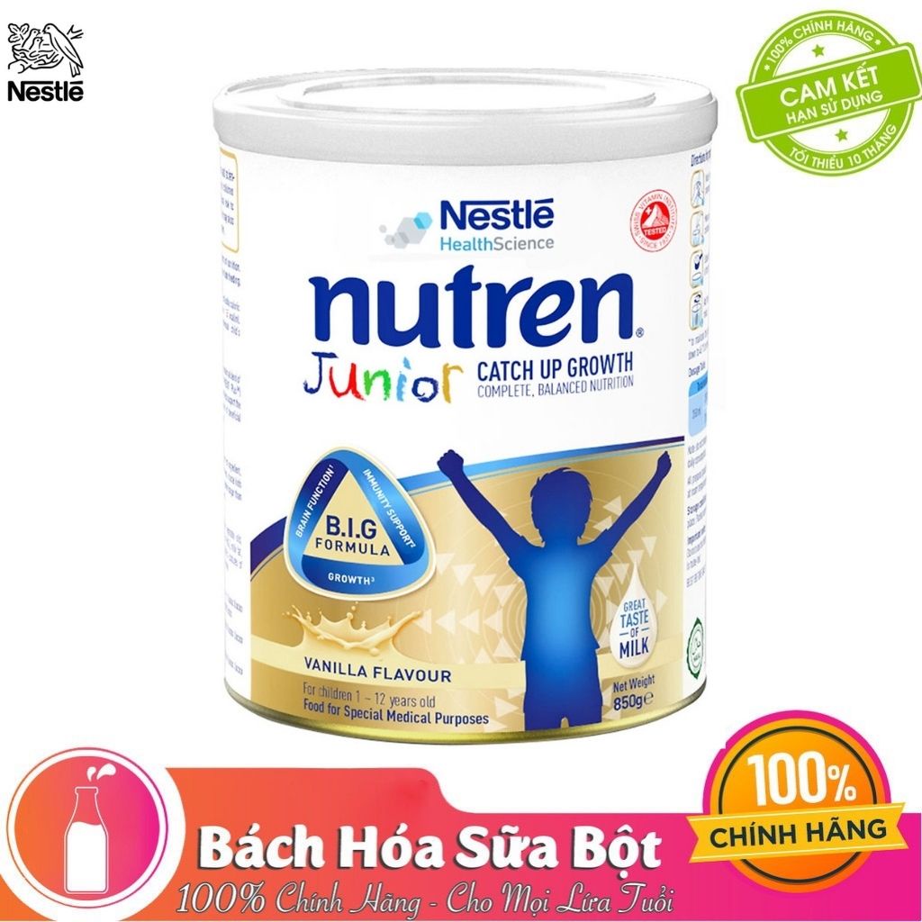 Chính hãng Sữa Bột Nutren Junior - 850g Date 12 2023