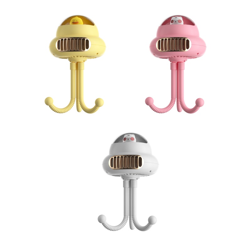Quạt Cầm Tay Mini Có Giá Đỡ Ba Chân Linh Hoạt Có Thể Sạc Lại Bằng Cổng USB Dùng Khi Đi Du Lịch /