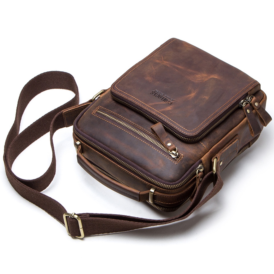 Hiram Túi Da Đeo Chéo Thời Trang Dành Cho Nam