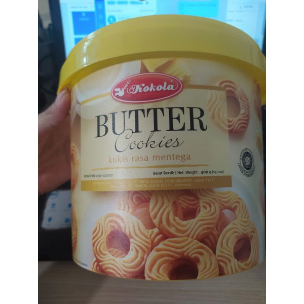 Bánh Quy Bơ Kokola Butter Cookies 400gr/xô