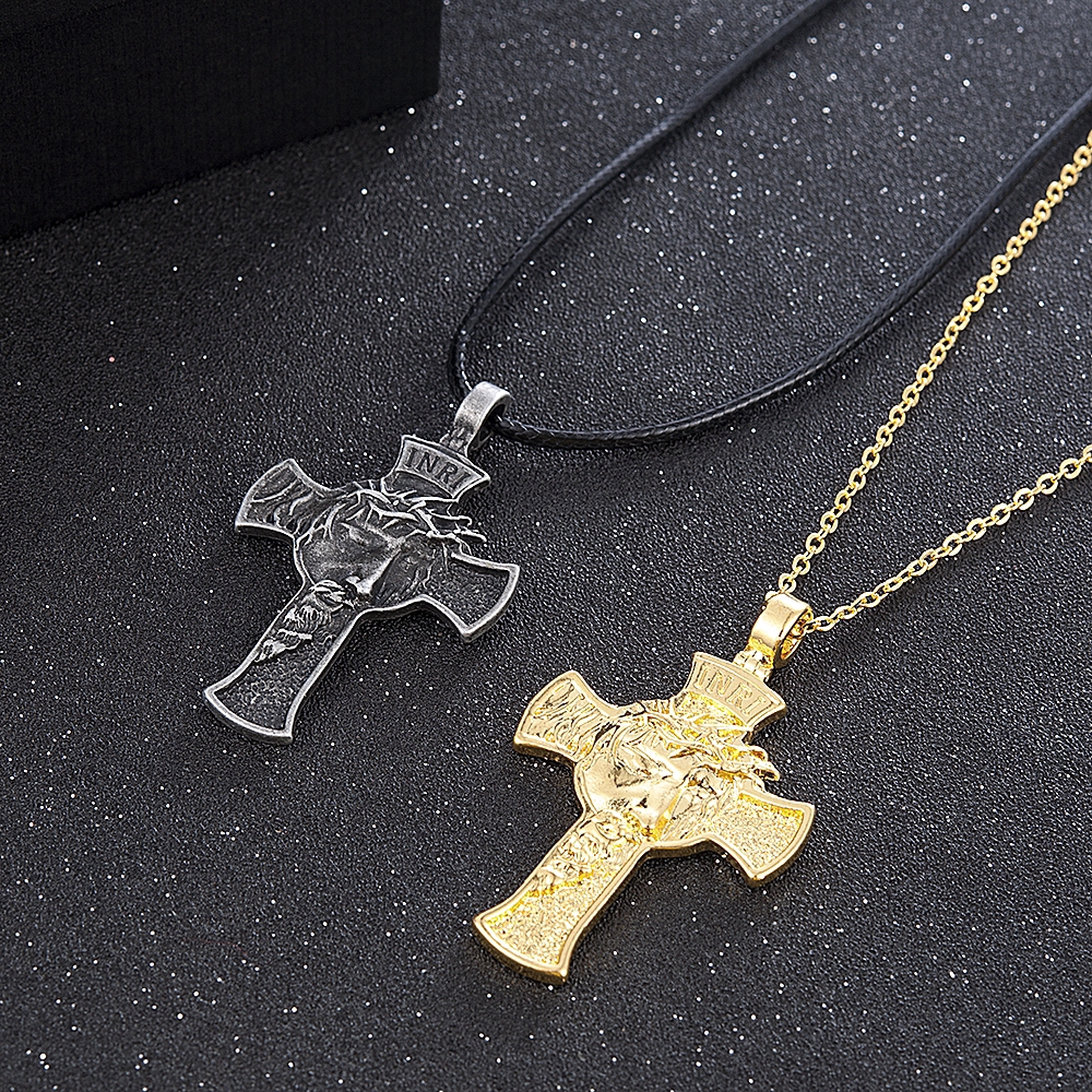 Dây chuyền hình cây thánh giá phong cách tôn giáo