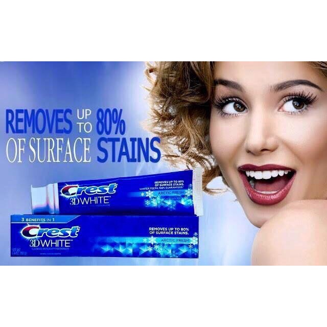 Kem Đánh Răng Trắng Trong 3 Ngày Crest 3d White Advanced Whitening Mỹ 147gr