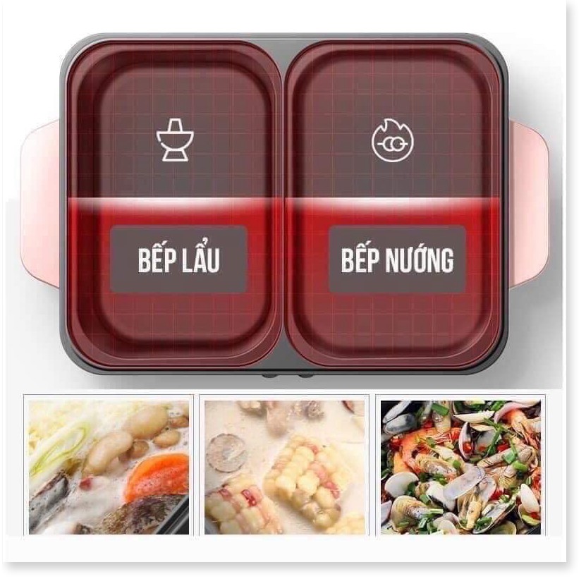 RẺ SỐ 1 SHOPEE LẨU KÈM NƯỚNG MINI 2IN1 - BÁN BUÔN SLL - LẨU HÀN QUỐC - LẨU UYÊN ƯƠNG | BigBuy360 - bigbuy360.vn