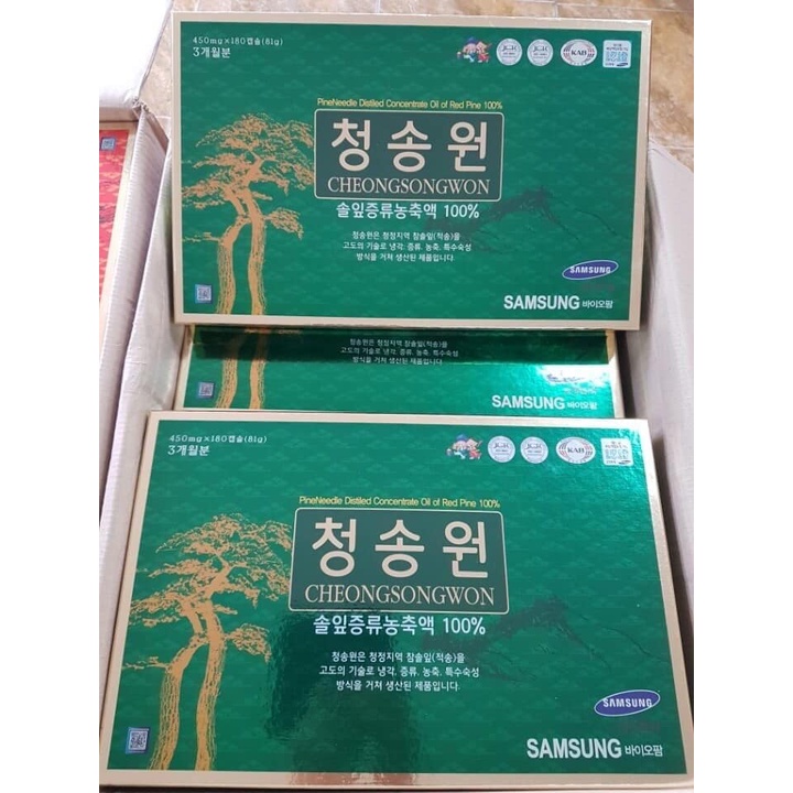 GIÁ SỐC: TINH DẦU THÔNG ĐỎ HỘP 180 VIÊN CAO CẤP HÀN QUỐC