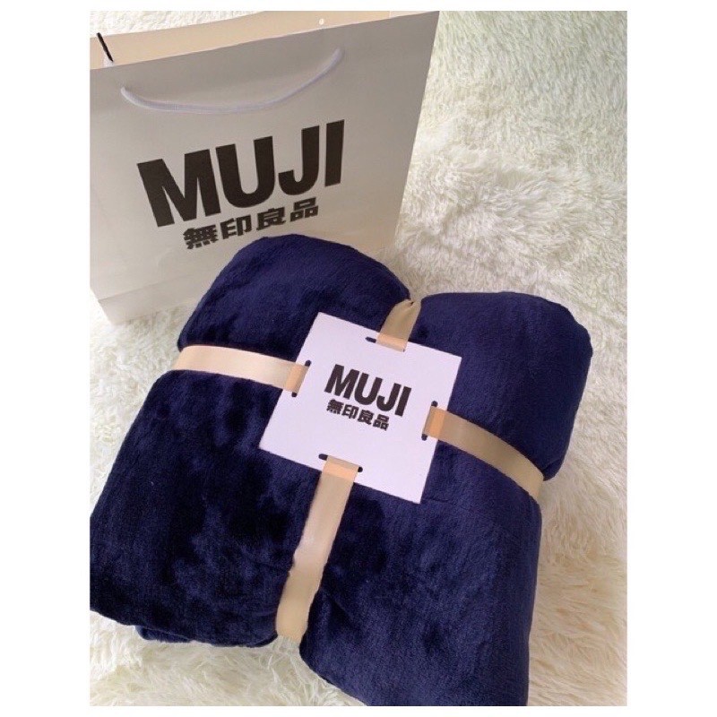 Chăn Lông Tuyết Muji Siêu Mềm Mịn, Chăn Lông Cao Cấp