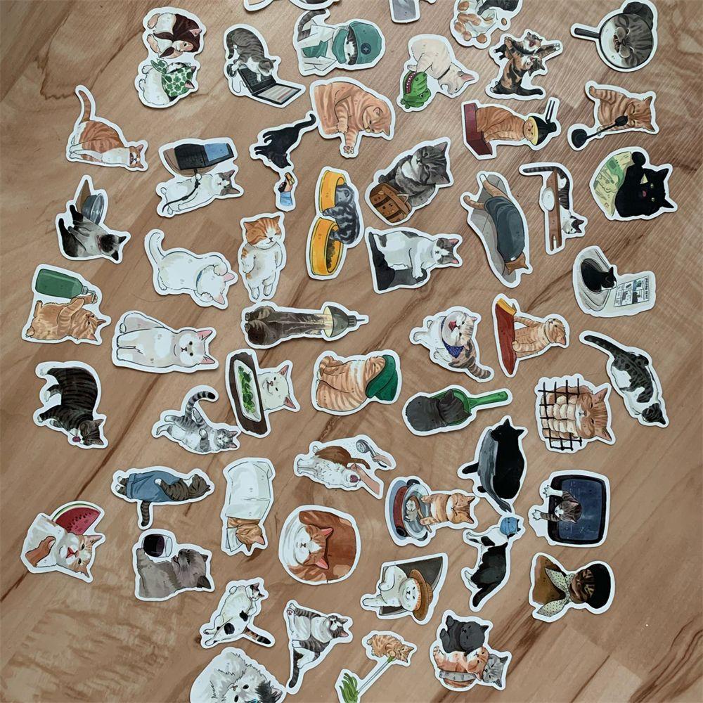 Sticker Dán Trang Trí Sổ Tay DIY Hình Mèo PEWANY Đa Năng Dành Cho Xe Hơi / Guitar / Ván Trượt