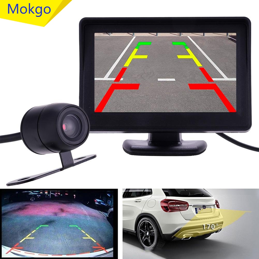 MG 4,3 "Chế độ xem lùi xe phía sau Bộ camera quan sát ban đêm dự phòng + Màn hình LCD TFT