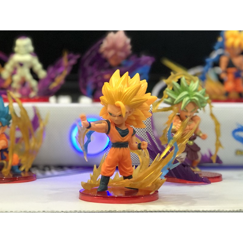 BỘ 9 MÔ HÌNH NHÂN VẬT DRAGONBALL TIA SÉT LUYỆN CHƯỞNG CỰC ẢO CAO 10CM