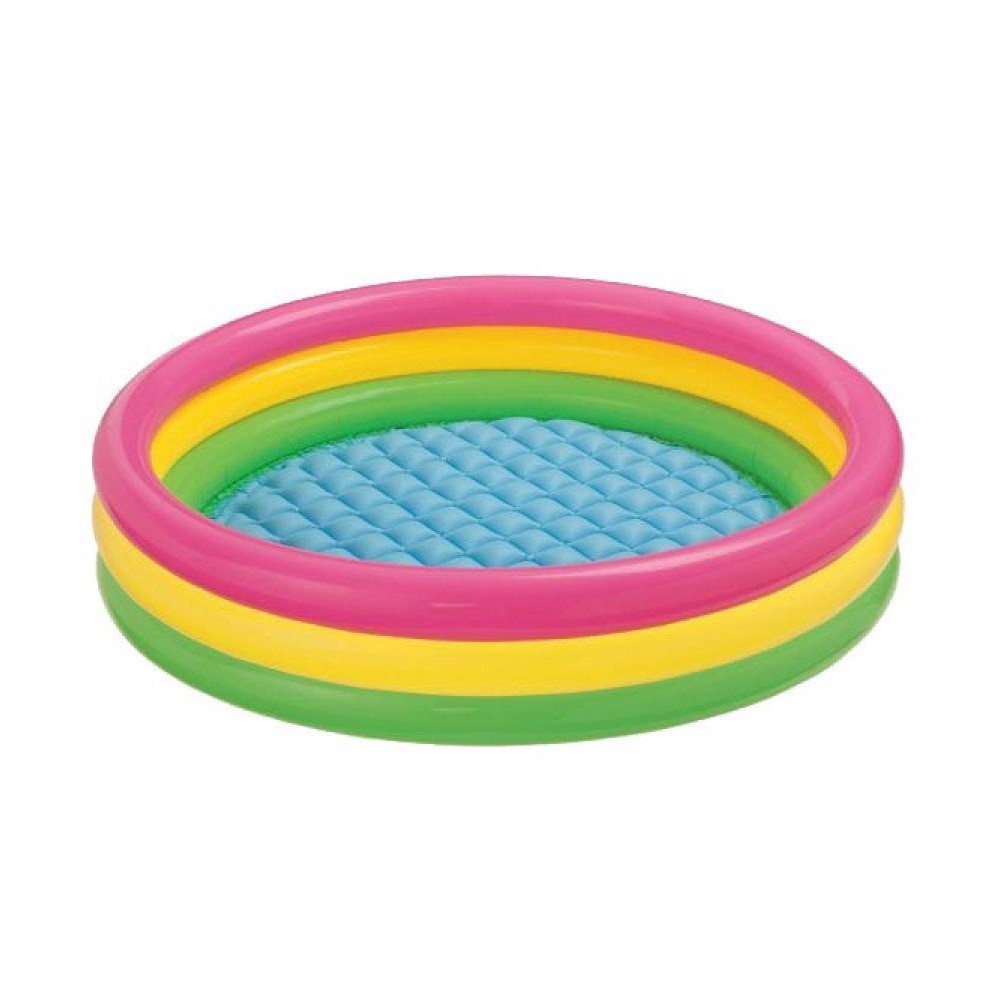 Bể bơi phao cho bé INTEX màu cầu vồng nhiều tầng đủ size