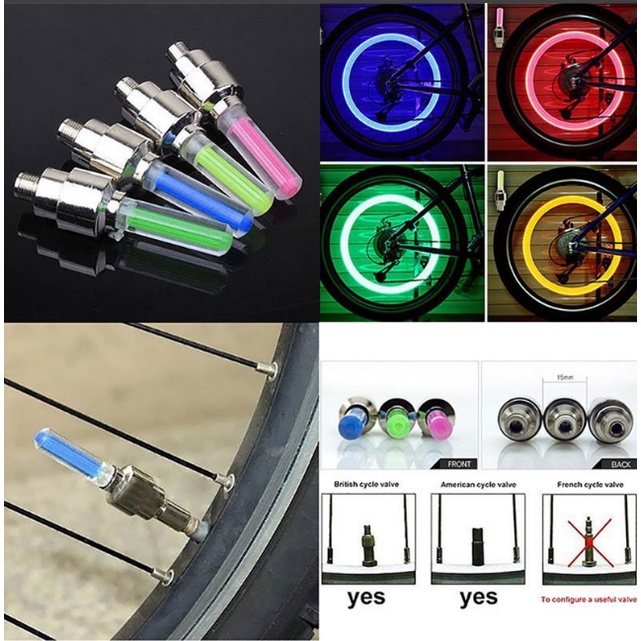 Đèn xe đạp , đèn led cài chân van xe đạp thể thao nhiều màu