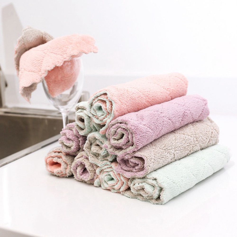 Khăn VảI SợI Microfiber ThấM HúT Tốt TiệN DụNg Cho Nhà BếP