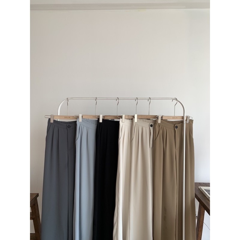 9036 QUẦN VẢI SUÔNG CHUN SAU CÚC ĐEN | BigBuy360 - bigbuy360.vn