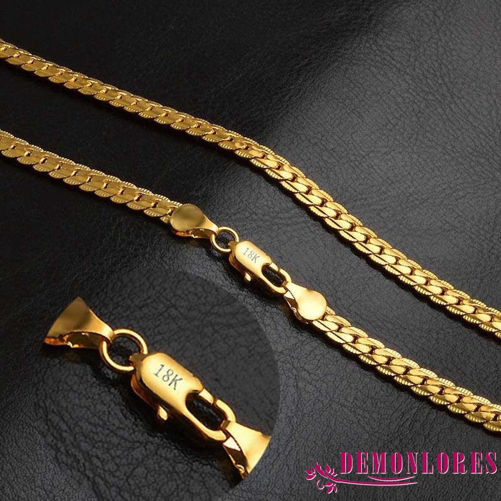 Dây chuyền dạng rắn mạ vàng 18K thời trang cho nam / nữ