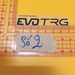 Set 5 hình Sticker ủi,hình ủi, patch ủi chữ EVO