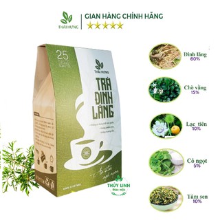 Trà đinh lăng thái hưng 25 túi lọc x 5g an thần, ngủ ngon, giảm stress - ảnh sản phẩm 2