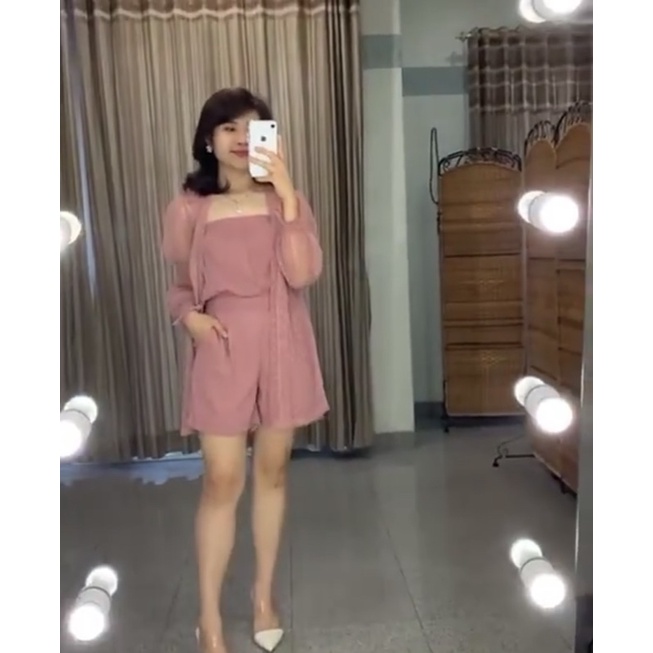 One set Áo Liền Quần Dáng Ngắn / Áo Liền Quần Ngắn