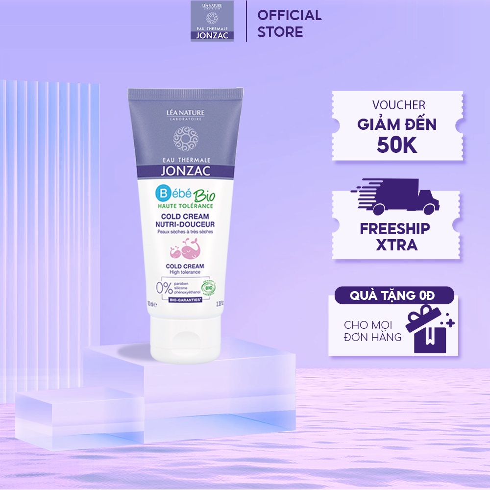 Kem Dưỡng Hữu Cơ Nuôi Dưỡng Da Bé Eau Thermale Jonzac Bébé Bio Nutri Gentle Cold Cream 100ml