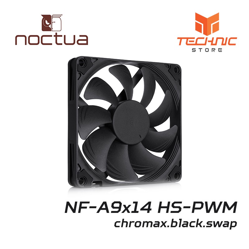 Quạt tản nhiệt Noctua NF-A9x14 HS-PWM chromax.black.swap